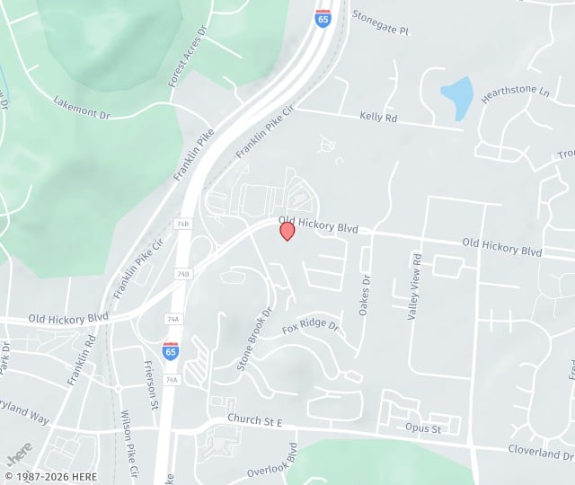 Location Map: 783 Old Hickory Boulevard, Suite 305 Brentwood, Tennessee 37027