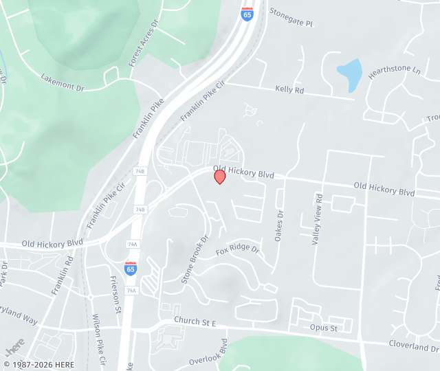 Location Map: 783 Old Hickory Boulevard, Suite 305 Brentwood, Tennessee 37027